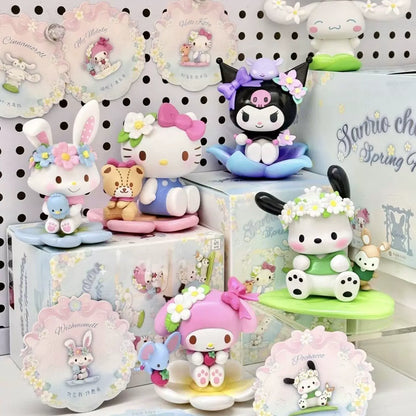 Sanrio characters Spring Flower Series Figures Blind Box