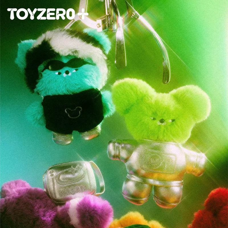 【X】WASABI BEAR B3K VIBE Series Plush Keychain Blind Box#Collectible Plush #Mystery Plush Doll #Kawaii Plush Figure
