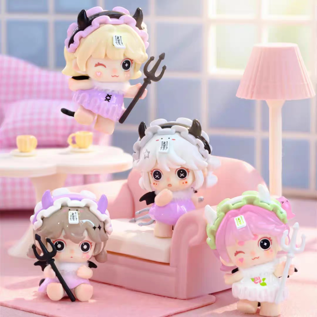 OUO KEENO Little Demon Series Mini Bean Blind Bag#CollectibleStatue #BlindBoxFigure #MysteryToy