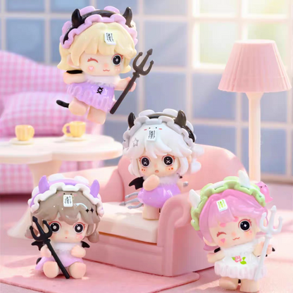 OUO KEENO Little Demon Series Mini Bean Blind Bag#CollectibleStatue #BlindBoxFigure #MysteryToy