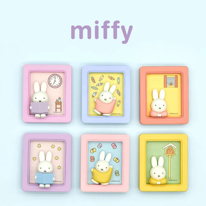 Miffy photo frame fridge magnet series blind box#FigureCollection #MysteryFigure #DeskFigure 