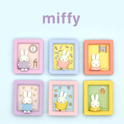 Miffy photo frame fridge magnet series blind box#FigureCollection #MysteryFigure #DeskFigure 