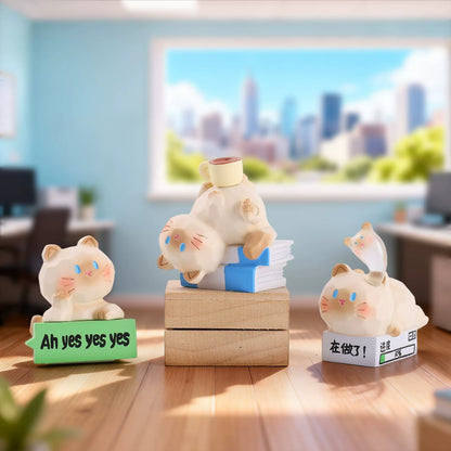 Cat Pai Workplace Working Cat Blind Box