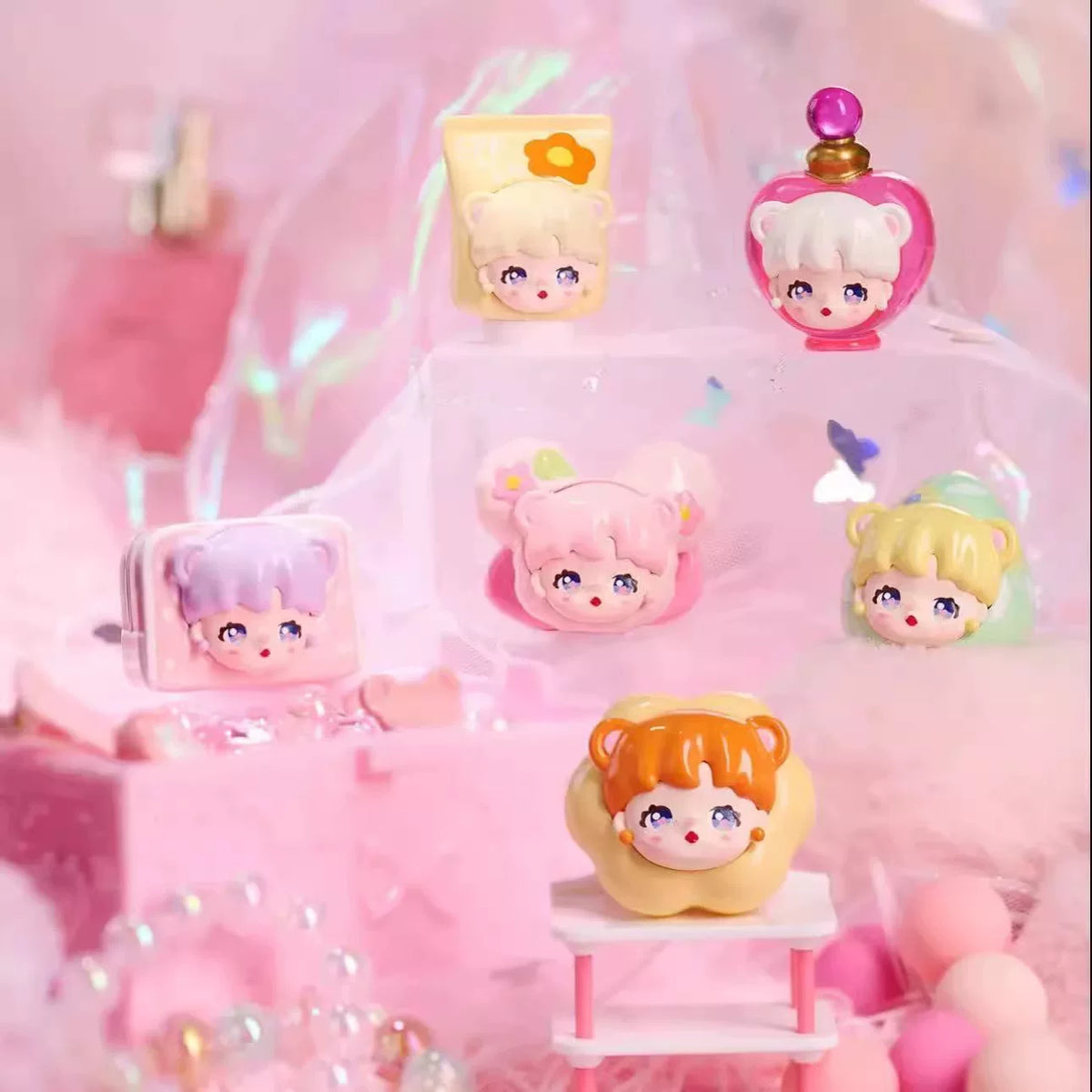 BOBO's Makeup Bag#Mini Bean Figures #Kawaii Mini Beans #Tiny Pocket Beans