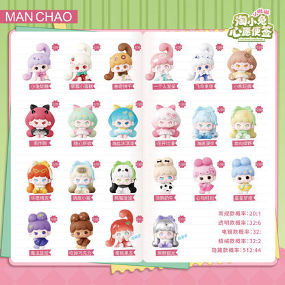 MANCHAO Tao Xiaotu's Little Bunches Wish Note Mini Figure Series#CollectibleStatue #BlindBoxFigure #MysteryToy