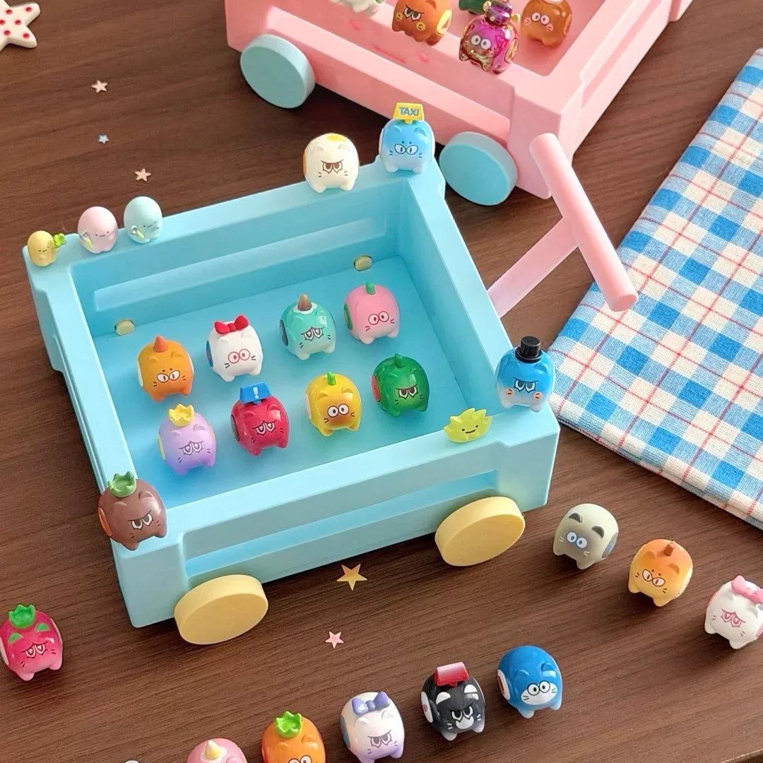 GOGO Ding Ding Cat Series Cute Grain Blind Box#Kawaii Mini Beans #Tiny Pocket Beans #Mini Bean Blind Capsule