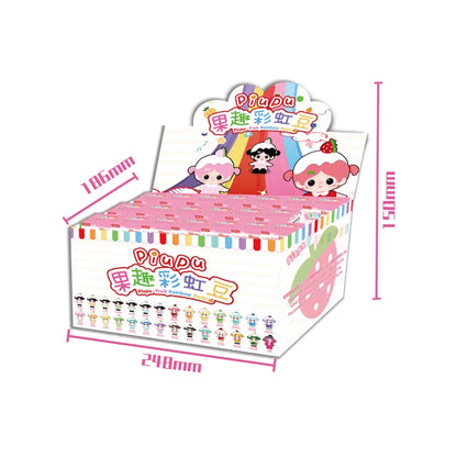 Piupu-Fruit Rainbow Series Mini Figures Blind Box#Cute Bean Toy #Pocket Sized Figurine #Miniature Bean Doll
