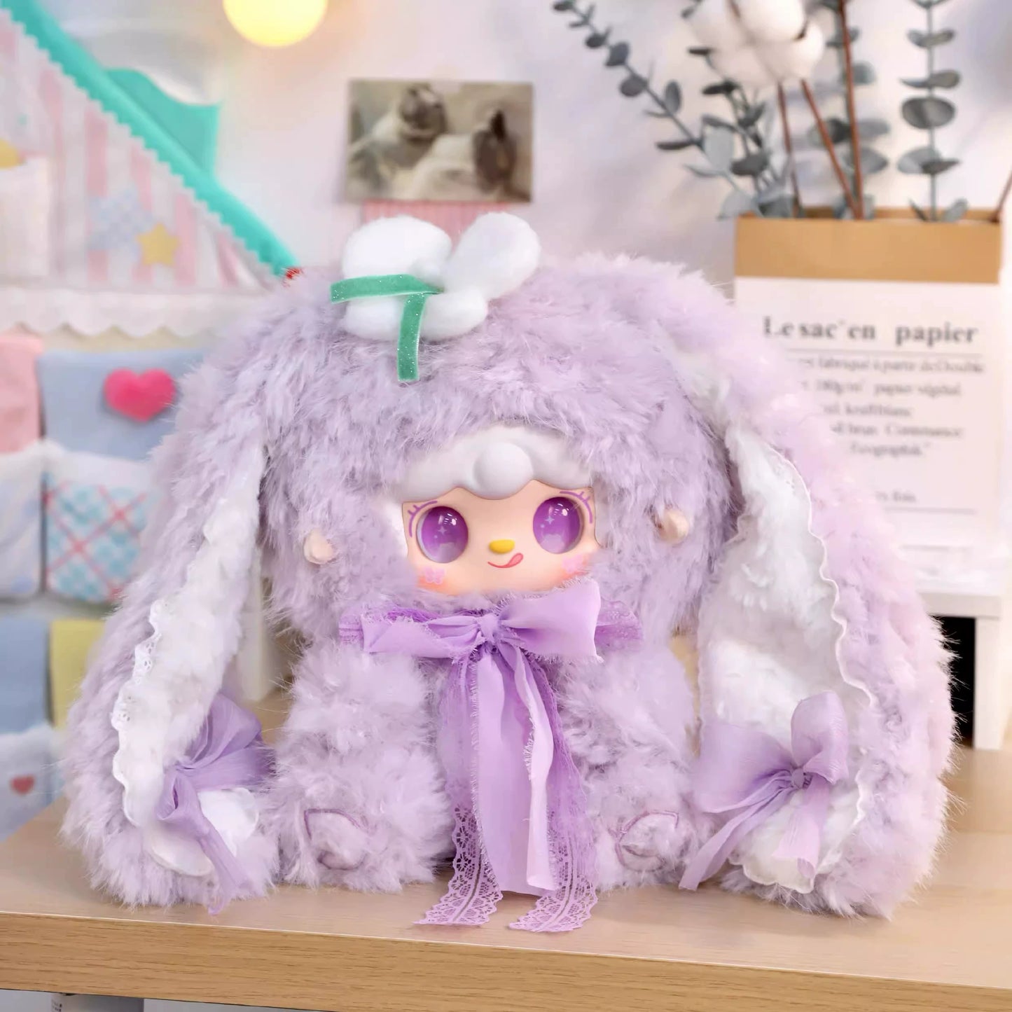 【T】Yooki 400% Bunny's Floral Fragments Plush Blind Box