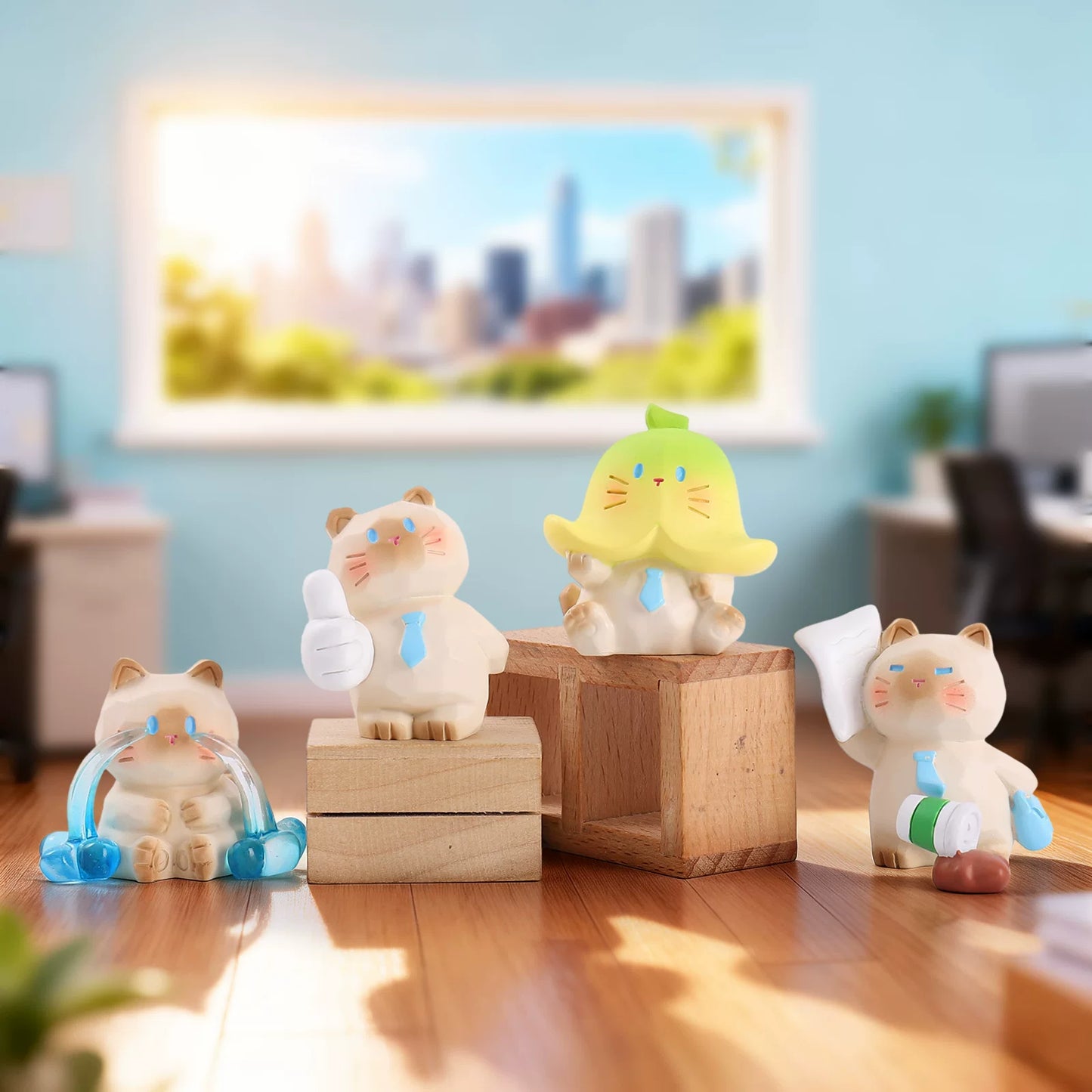 Cat Pai Workplace Working Cat Blind Box