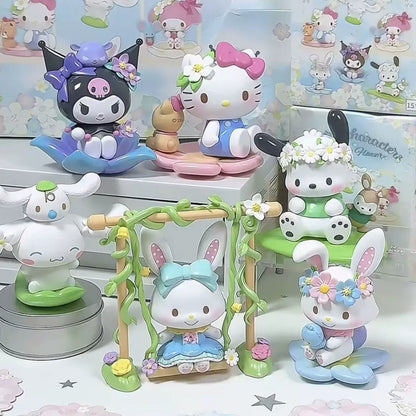 Sanrio characters Spring Flower Series Figures Blind Box