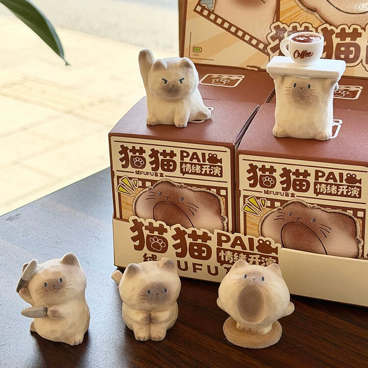 【T】Cat PAI Emotional Performance Velvet  FUFU Blind Box