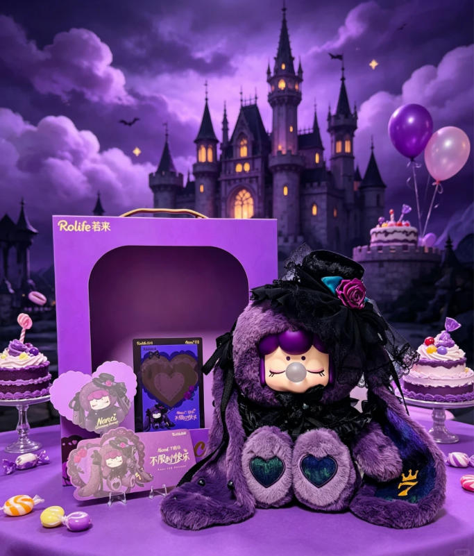 【L】Rolife Nanci 7th Birthday Limited Edition Jumbo Plush Doll#RareCollectible#LimitedRun#Cute Plush Toy#Hanging Card