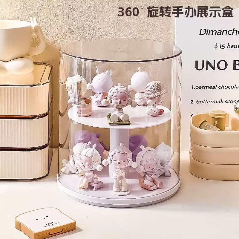 Transparent Manual Rotating Display Box