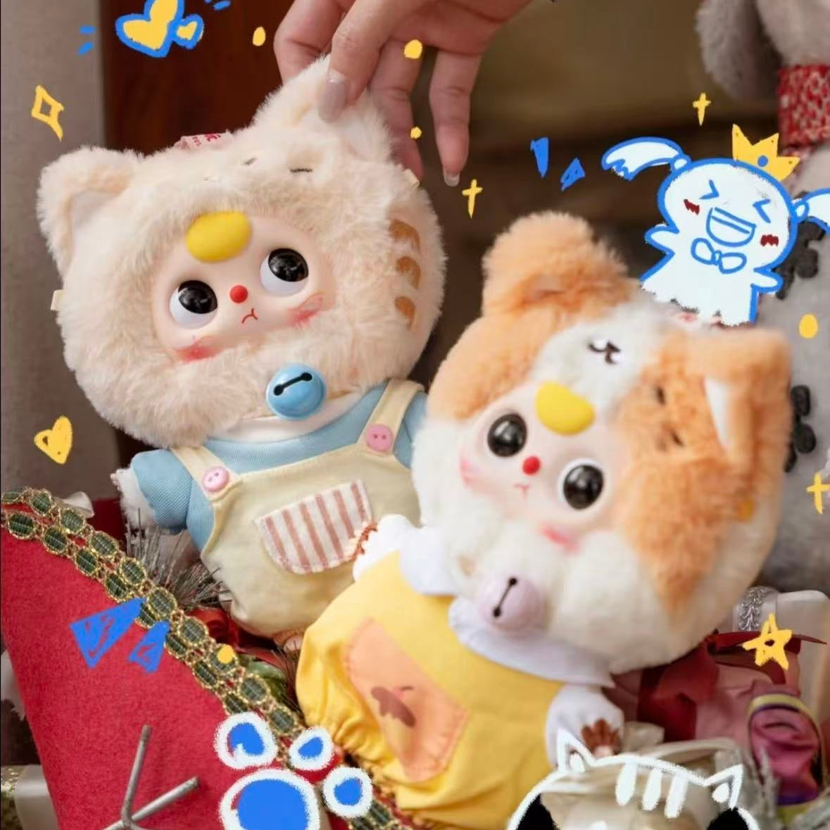【T】Baby Three Cat Wardrobe Plush Blind Box