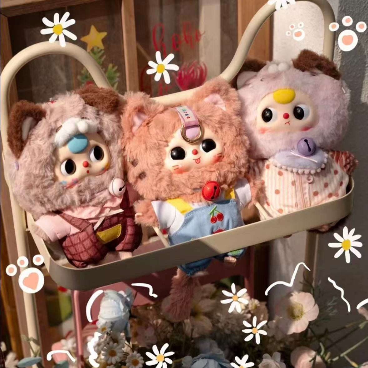 【T】Baby Three Cat Wardrobe Plush Blind Box