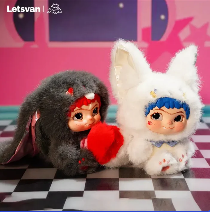 【T】Wakuku-Fox&Bunny,Trick Or Treat Series Plush Blind Box